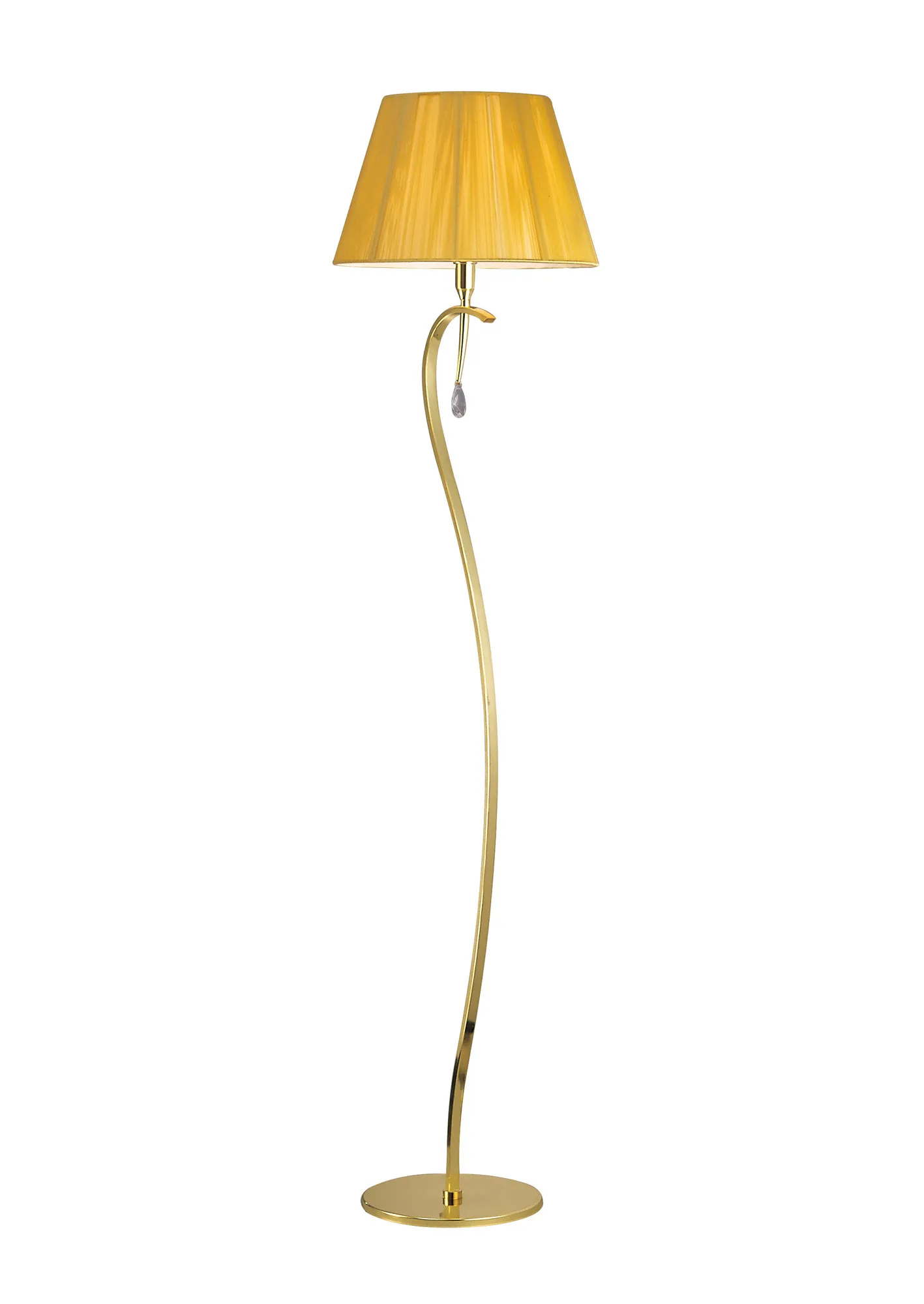 Siena PB Crystal Floor Lamps Mantra Shaded Floor Lamps